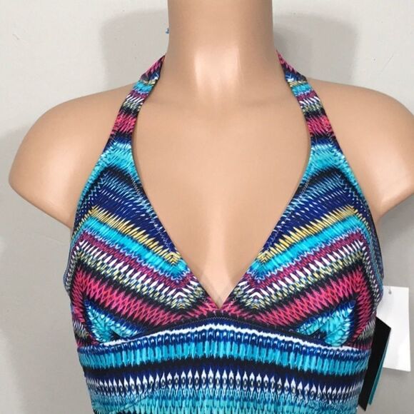 Profile multicolored tankini top. NWT - Picture 4 of 9